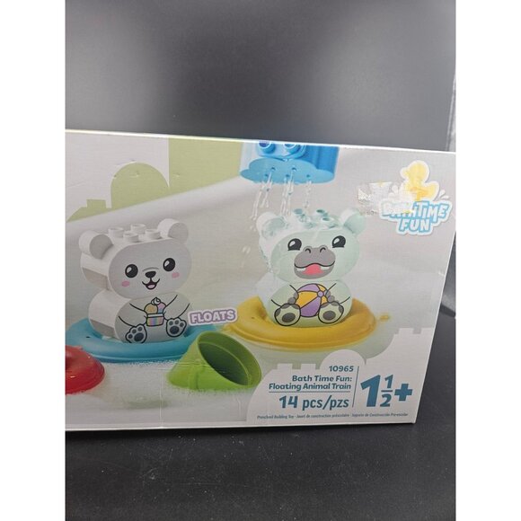 Lego Duplo Bath Time Fun: Floating Animal Train 10965 14-Piece Set Ages 1.5+ - Picture 3 of 7